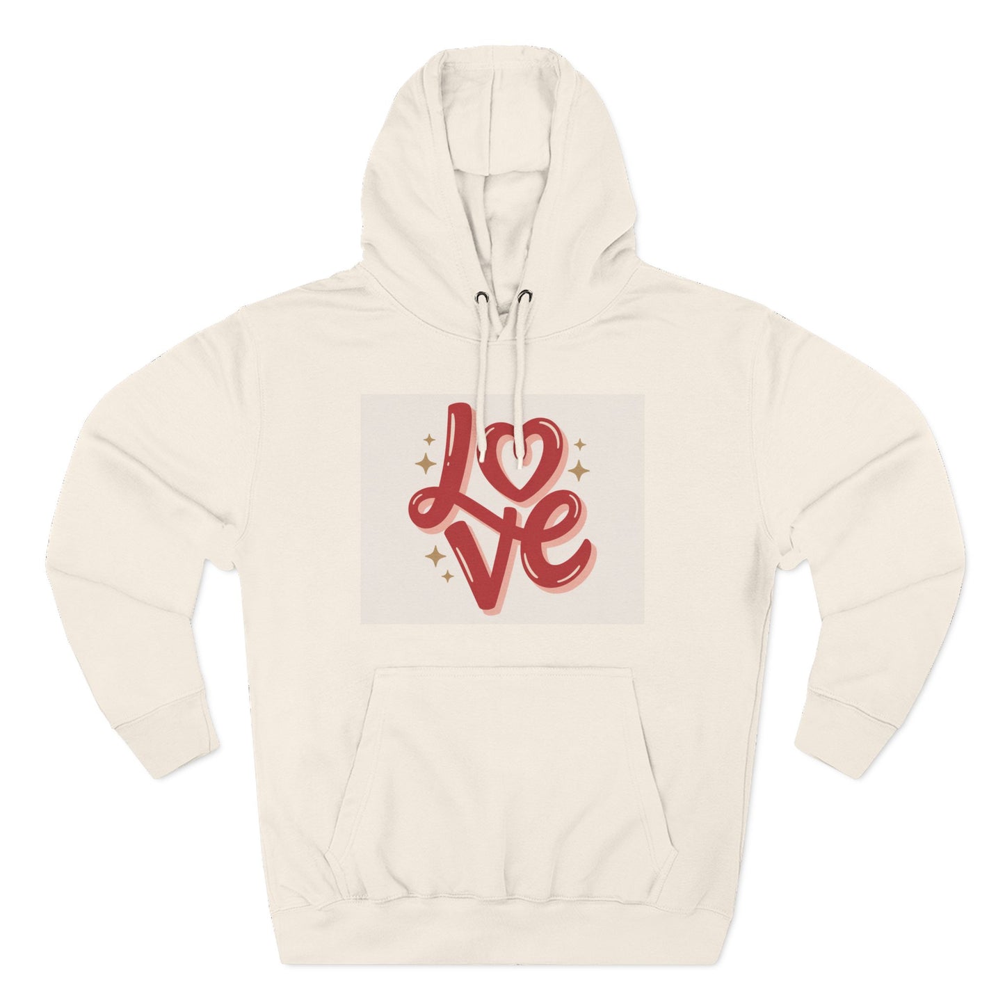 Three-Panel Fleece Hoodie